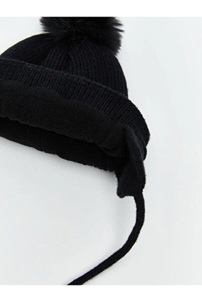 LC Waikiki Bow Embroidered Baby Girl Beanie (W5)