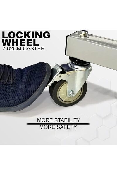 SKY LAND Indoor Folding Ping Pong Table EM-8001, Movable Table Tennis TT Table, Blue