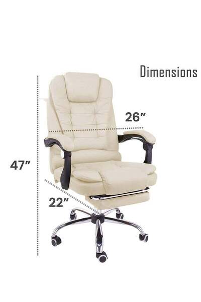 ZUIHAO Back Ofiice Chair Adjustable PU Leather for Gaming Office or Students