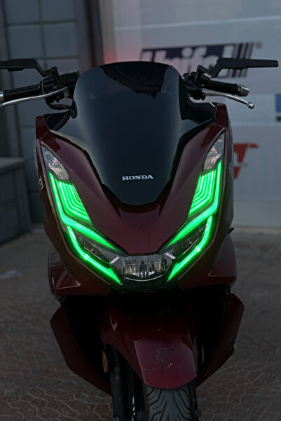 Banxtre مجموعة ملصقات تصميمية للإضاءة الأمامية بغطاء كامل سميك لدراجة هوندا P...