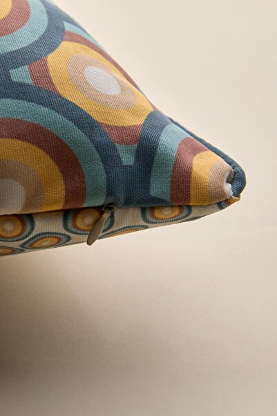 Vanilla Home Κάλυμμα μαξιλαριού ρετρό με σχέδιο διακοσμητικό ρέλι