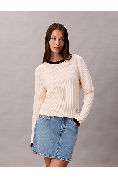 Calvin Klein Kadın Waffle T-shirt