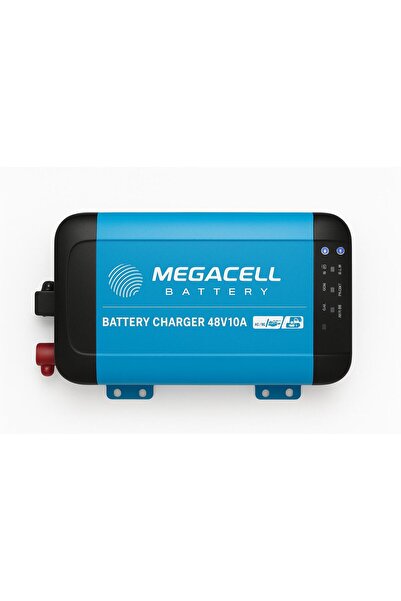Megacell 48V 10 Ah Akıllı Lifepo4 Şarj Cihazı