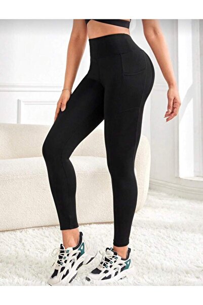 LACKH High Waist,Stretchy,Solid Color Leggings Comfortable Soft Stylish Style for Fitness with Side Pocket # Tights