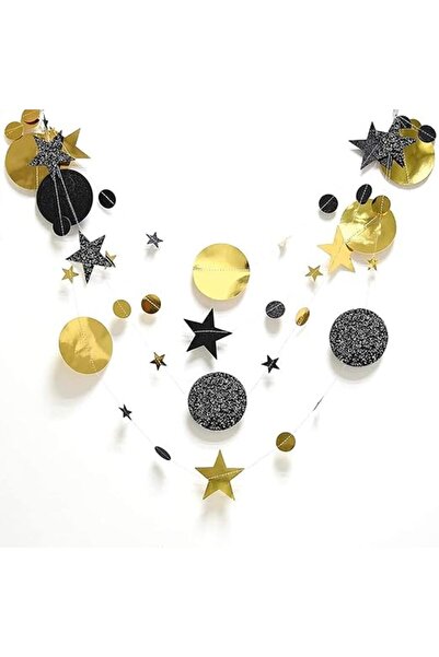 Arabest Party Decorations Moon Star,Garland Hanging Stars , for Wedding Birthday New Year Party Supplies