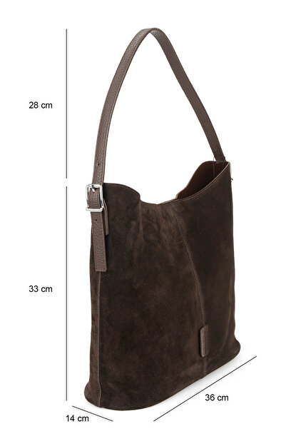 Ziya , Women's Genuine Leather Shoulder and Hand Bag 153979Z5016 Brown