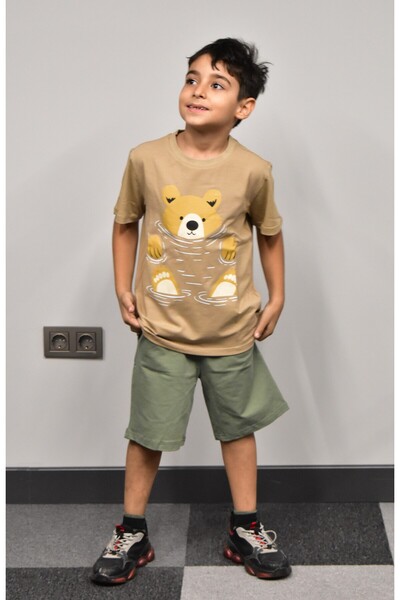 Banadamoda Boy's Printed T-shirt Shorts Set