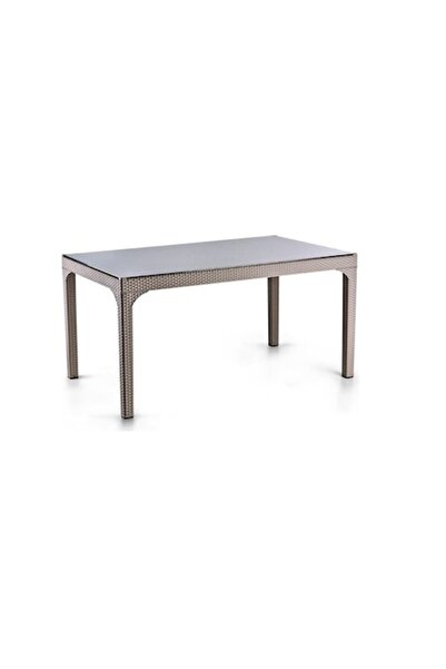 IRAK PLASTİK Holiday Rectangular Garden/Terrace Table 150x90x74 cm Cream
