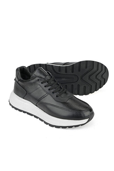 Ziya , Men's Genuine Leather Shoes 1531023Z1001 Black