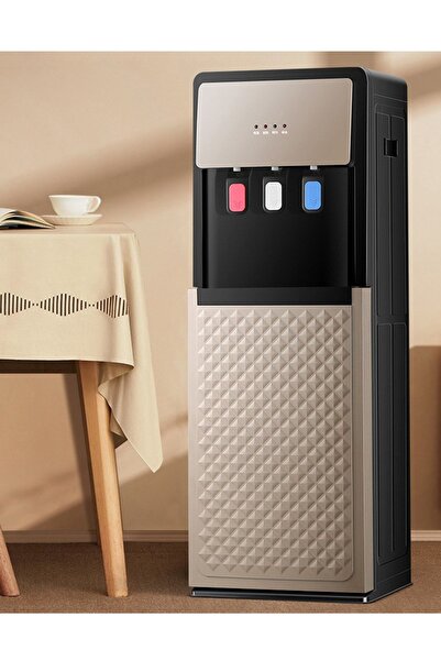 ET-LIFE Bottom Loading Water Cooler - Hot/Cold/Moderate - 3 Tap - Push Cup Get Water Anti-Bacterial, 550W