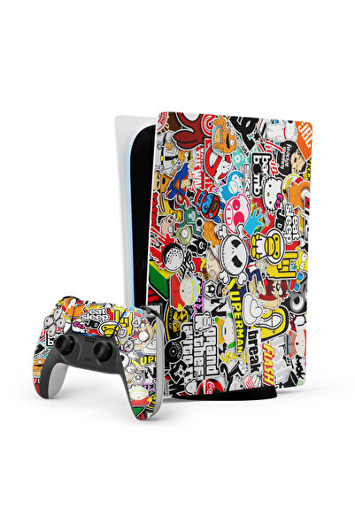 ACME LABS Skin Sticker PlayStation 5 Gaming Console Cover Wrap- Stickerbomb
