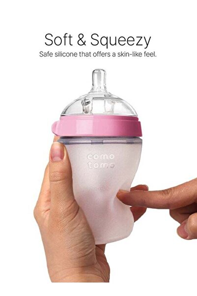Beauenty Natural Feel Baby Bottle 150ml - Pink