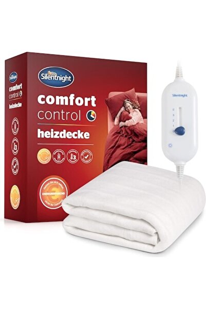 Silentnight Electric Heated Blanket 140 x 150 cm, 3 Heat Settings, White