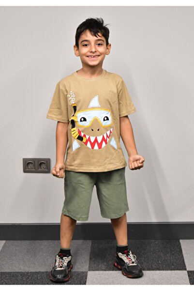 Banadamoda Boy's Printed T-shirt Shorts Set