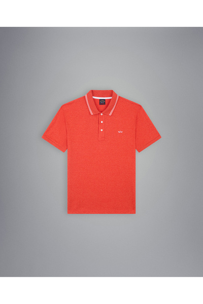 PAUL&SHARK MEN'S KNITTED POLOSHIRT C.WCOTTON