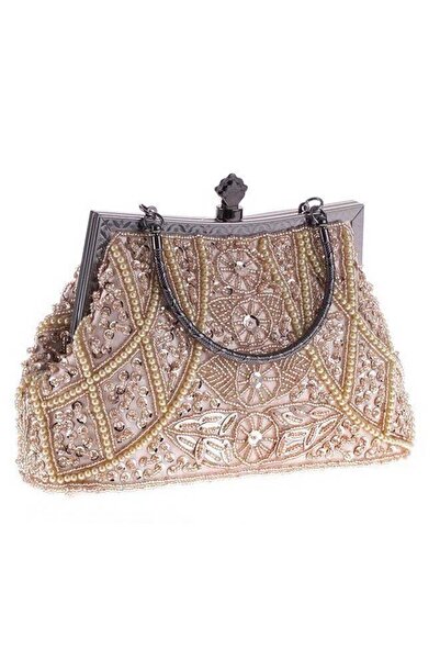 Beauenty Vintage Handmade Beaded Party Evening Clutch Bag