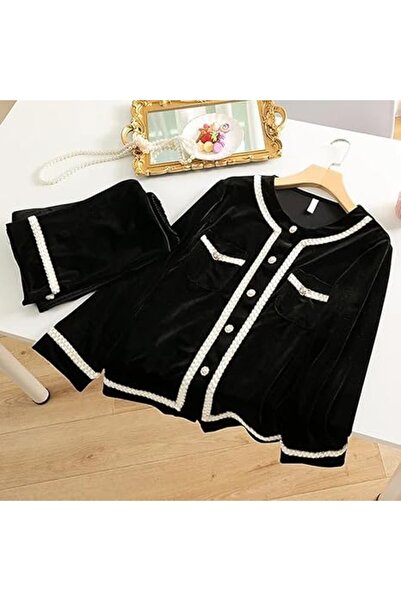 Margoun Women Winter Velvet Pajama Set MG16