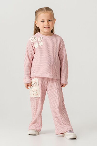 Harika KIDS Σετ Αθλητική Φόρμα Κοριτσίστικη Δαντελένια καμπάνα