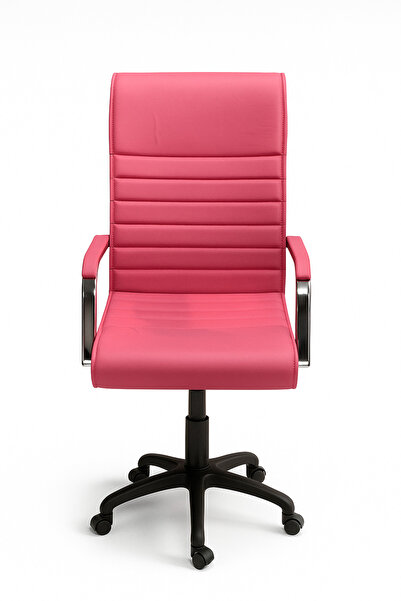 sadık ofis Ergonomik Ofis Koltuğu - Suni Deri, Sabit Kollu, 360 Döner, Ayarla...