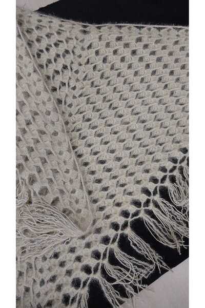 Papatyam Hand Knitted Dowry Shawl Crochet Shawl/Bridal Shawl/Knitted Shawl/Handmade Shawl/Knitted/Crochet Embroidered/Glitter Thread Triangle Shawl