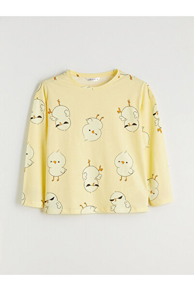 LC Waikiki Σετ γυναικείες πιτζάμες Özmarka New Season με μοτίβο κυκλοφόρου δα...