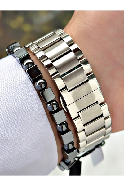 Bentini Men's Wrist Watch – Functional, Steel Band, Waterproof, 2-Year Warranty