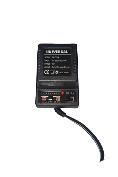 okn teknoloji 3 - 12V Priz Tipi Kademeli Adaptör Trafolu