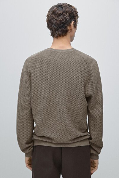 Massimo Dutti Dokulu pamuklu triko kazak