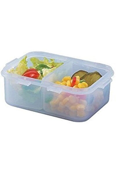 locknlock لوك & لوك حافظة طعام مستطيلة - مقسمة سعة 350مل