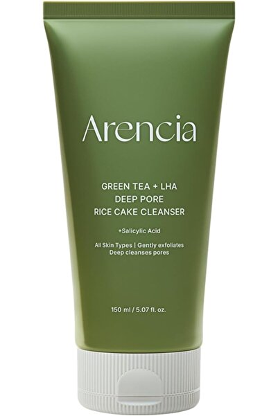 Arencia منظف كعك الأرز بحمض الساليسيليك والشاي الأخضر LHA للمسام العميقة 5.07 أونصة سائلة