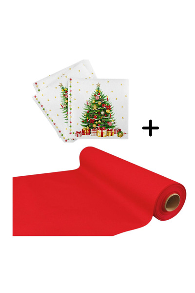 Mank Set de accesorii decorative pentru masa festivă de Crăciun/Revelion