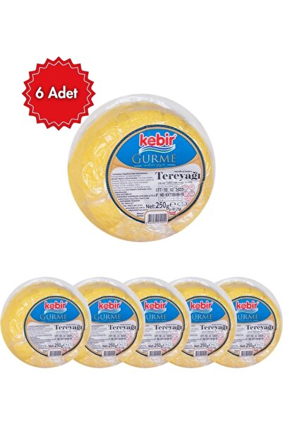 Kebir Gurme Tereyağı 250 g x 6 Adet | Kahvaltılık ve Yemeklik | Pratik Paket