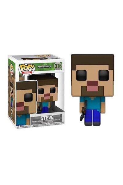 RESTEQ Minecraft Steve Figurine, 10 cm, 15x12x10 cm