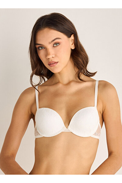 FAV حمالة صدر بتفاصيل من الدانتيل مع إغلاق بخطاف وعين