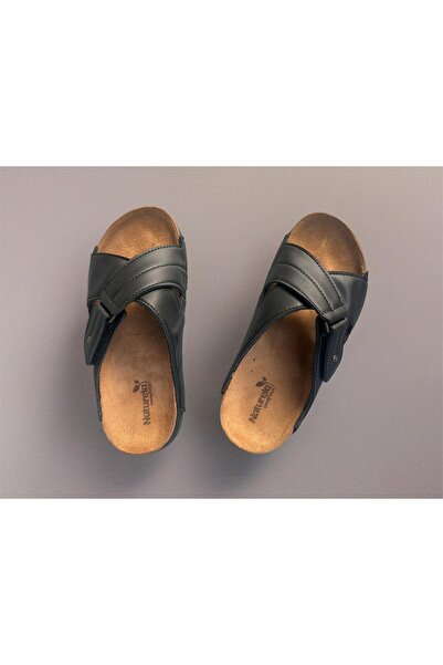 GEZER Γυναικείες παντόφλες Velcro Φυσικές μαλακές παντόφλες με δερμάτινη σόλα Naturella