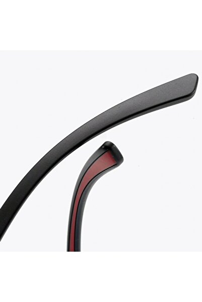 SKYDDAR INNOVATION Blue Light Protection Glasses Unisex/Women, Metal Frames, F2388, set sticker, Black Red