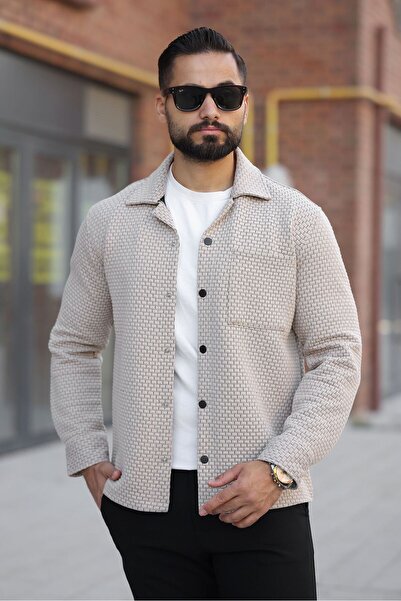 Artı1 Ανδρικό Relax Fit Άνετη Κοπή Κουμπωτό Χειμερινό Jacket A Ποιότητας Κουμπωτό Μπουφάν - Παλτό