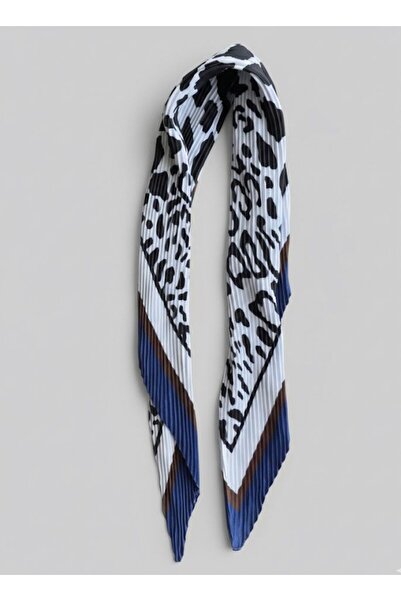 Fioner Store Pleated Leopard Print Scarf