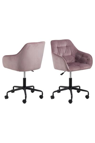 Actona Scaun de birou Brooke roz prăfuit