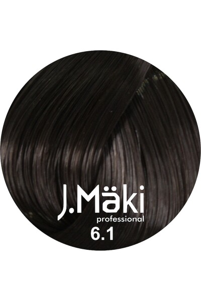 J.Mäki professional Vopsea de păr cu conținut scăzut de amoniac 6.1 blond cenușiu închis 60 ml