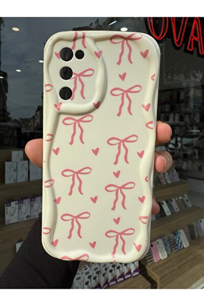 OVADA SAMSUNG GALAXY S21 FE Uyumlu Kamera Korumalı Dalga Kenarlı Kurdele Bask...