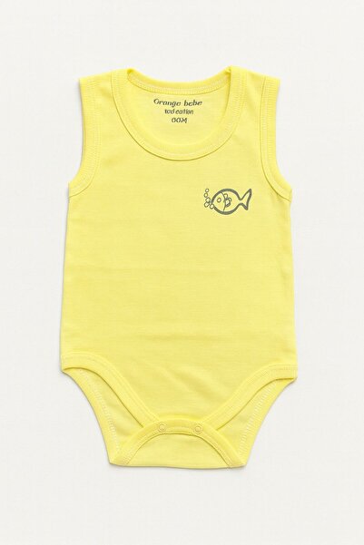 kidszone 100% Cotton Monthly and Age-Based Cotton Snap-On Bodysuit for Baby G...