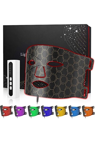 KİMTAR LED Face Mask, 7 Lighting Modes, Black