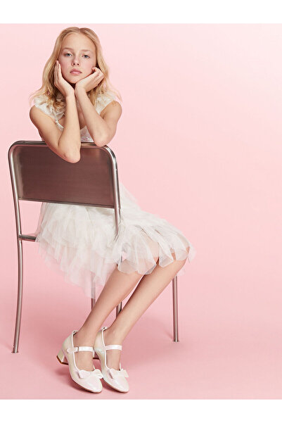 LC Waikiki Balerini pentru fete cu detaliu fundita sezon nou - S60160Z4