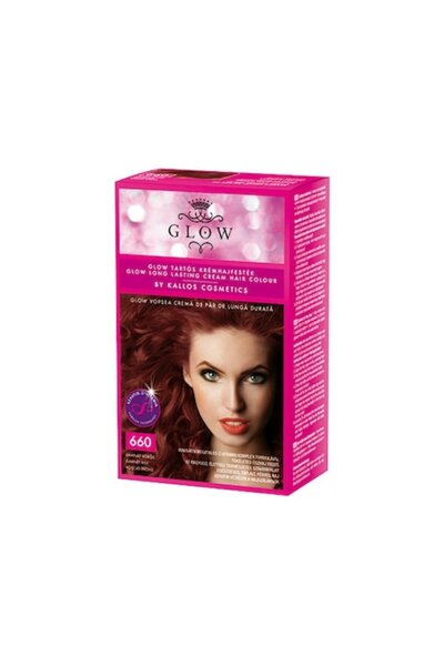 Kallos Cosmetics Kallos Glow Hair Dye 40ml, No.660 Dark Auburn