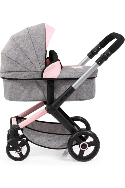 Bayer 2in1 transformable stroller for dolls Xeo Fluturas Grey with shoulder bag, adjustable handle 5