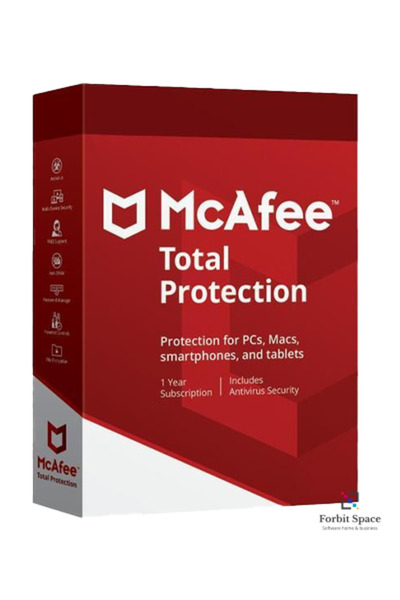 McAFEE Protecție totală – 1 dispozitiv / 1 an, globală