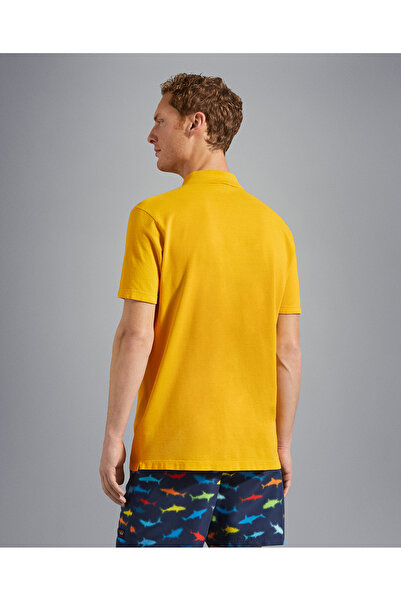 PAUL&SHARK MEN'S KNITTED POLOSHIRT C.WCOTTON