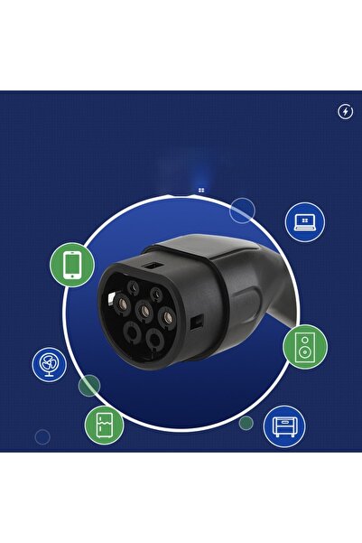 OEM Cablu de încărcare EV tip 2, conector dublu, compatibil cu Tesla, Mercedes, BYD, rezistent la intemperii, 5 m