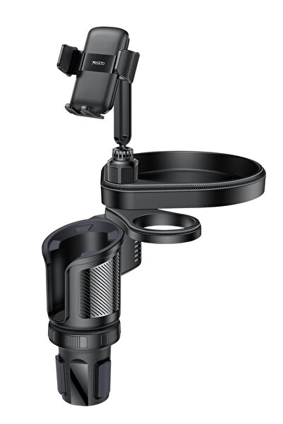 Yesido Çok Fonksiyonlu 360 ° Dönen Araç İçi Telefon Tutucu Ve Bardak Tutucu K...